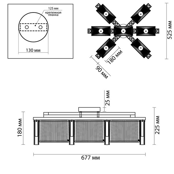 Люстра Madelen Chrome Chandelier 7