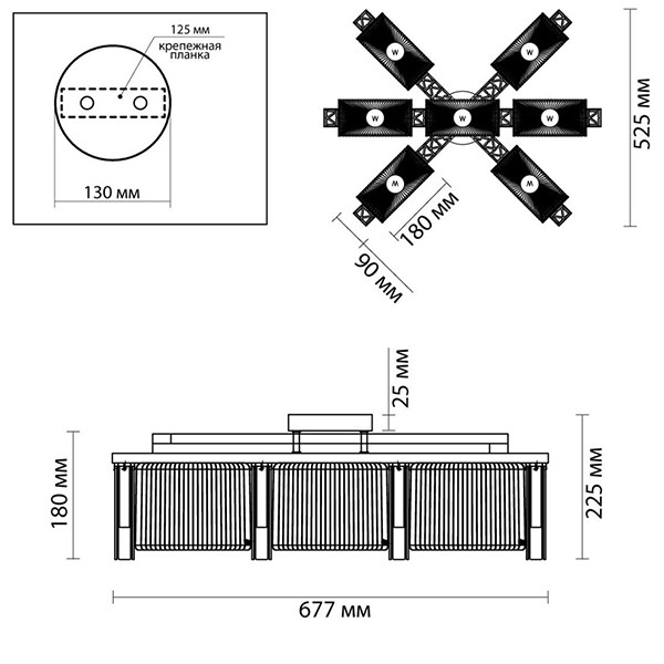 Люстра Madelen Gold Chandelier 7