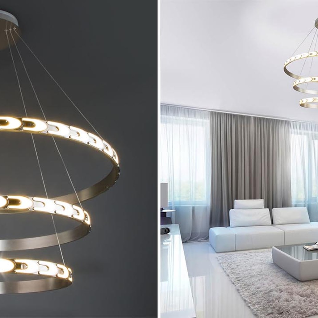 Люстра Maoris 3 Ring Horizontal Chandelier