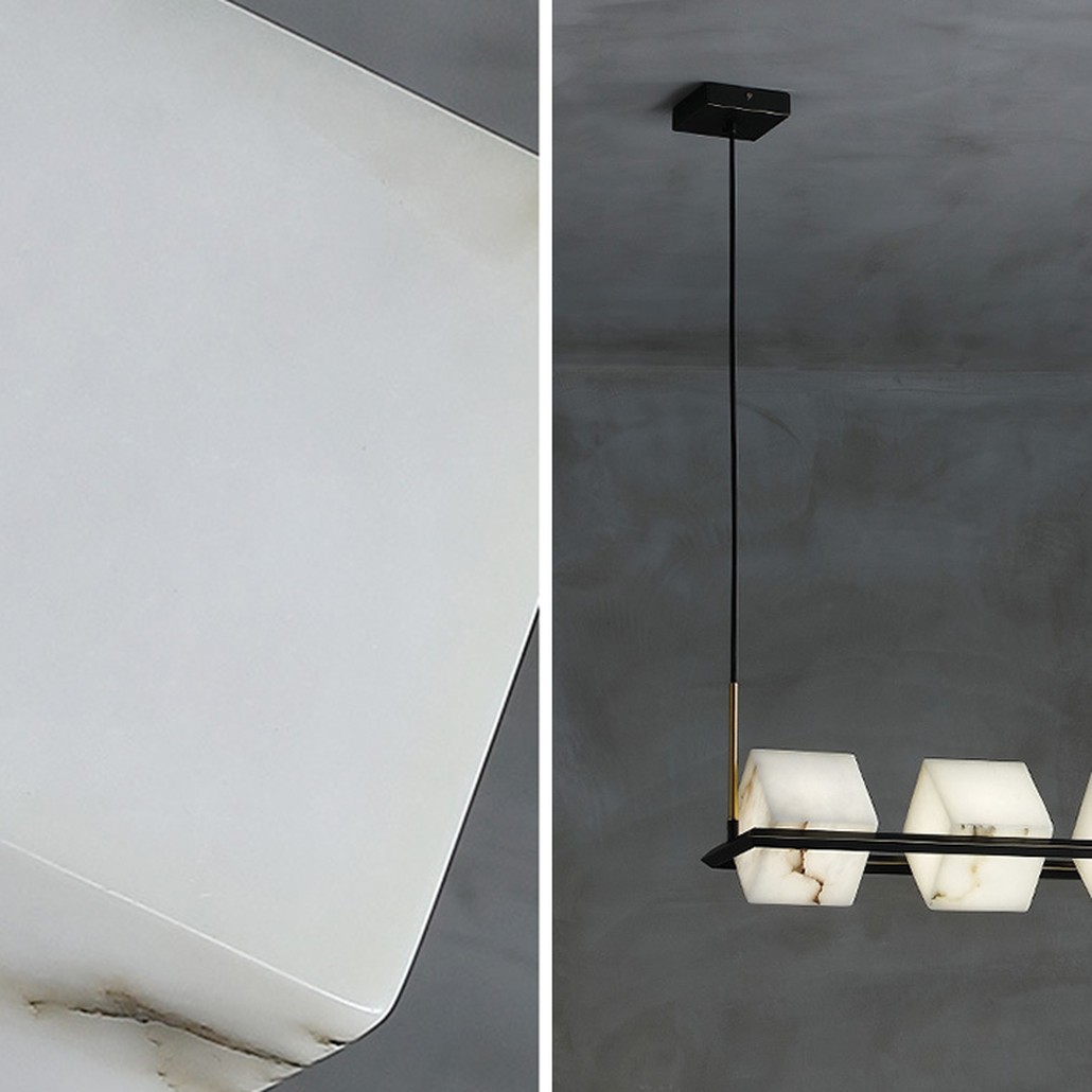 Люстра Marble Cubes Modern Light Chandelier 5 плафонов