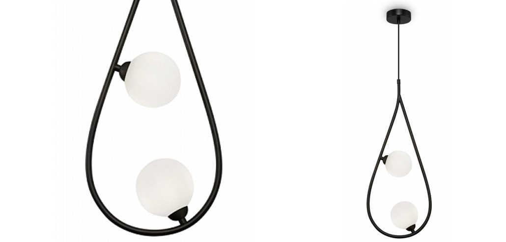 Люстра Marcan 2 Ball Chandelier Black