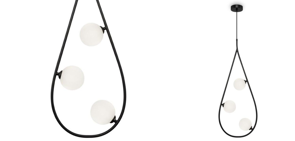 Люстра Marcan 3 Ball Chandelier Black