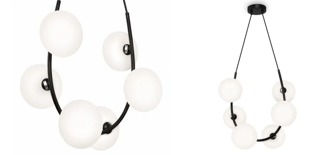 Люстра Marcan 6 Ball Chandelier Black