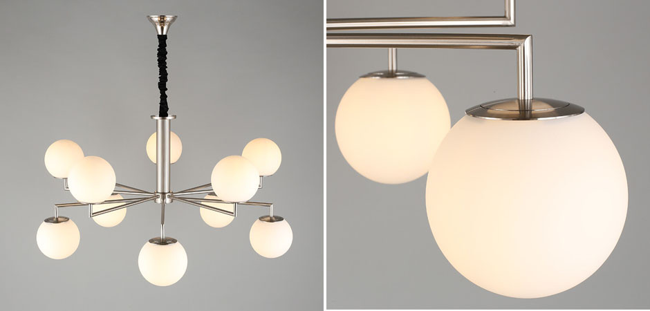 Люстра Mari с Белыми плафонами