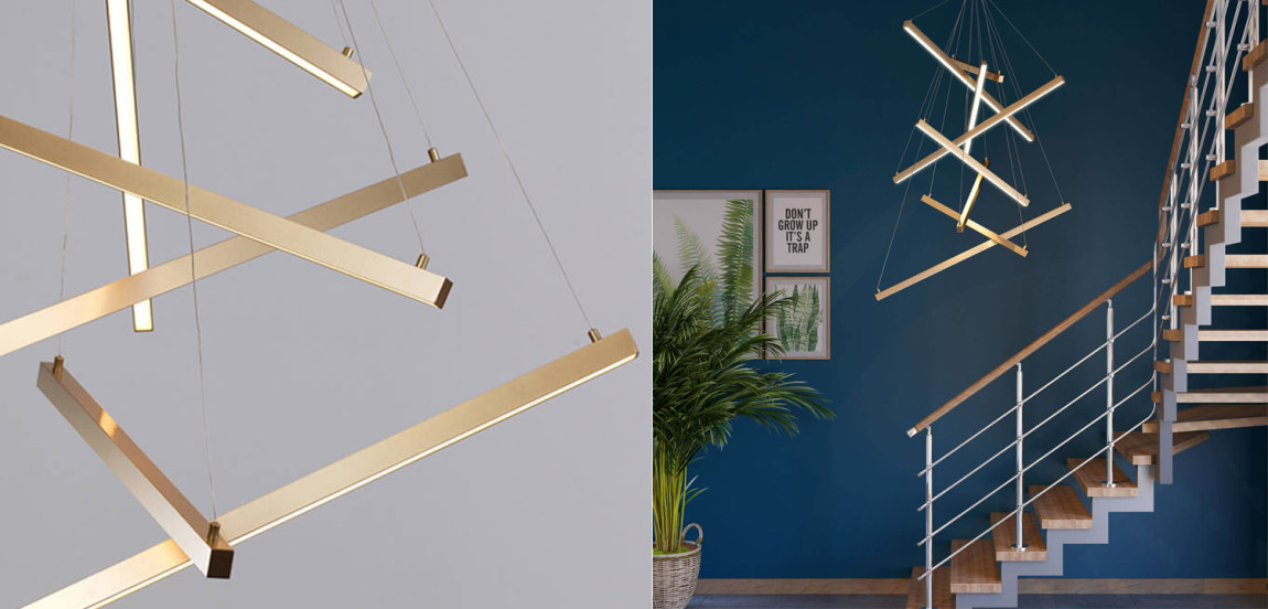 Люстра Massemin Chandelier gold 95