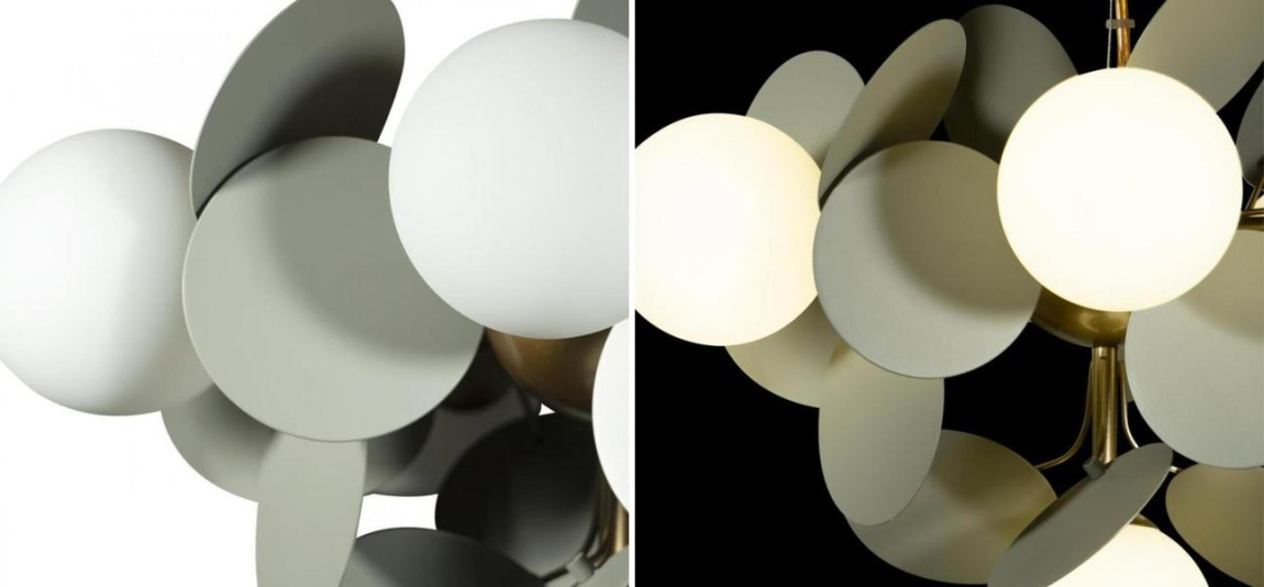 Люстра MATISSE Chandelier circle Gray 6 ламп