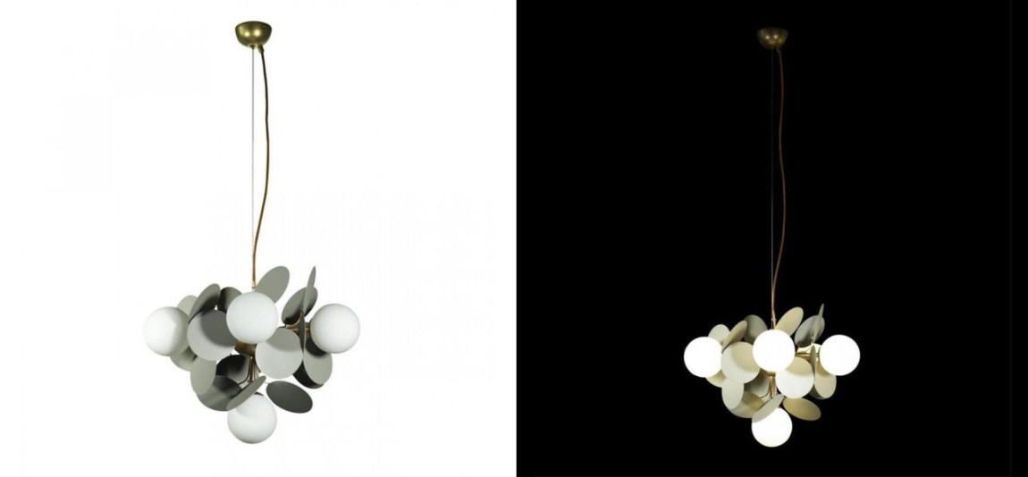 Люстра MATISSE Chandelier circle Gray 6 ламп