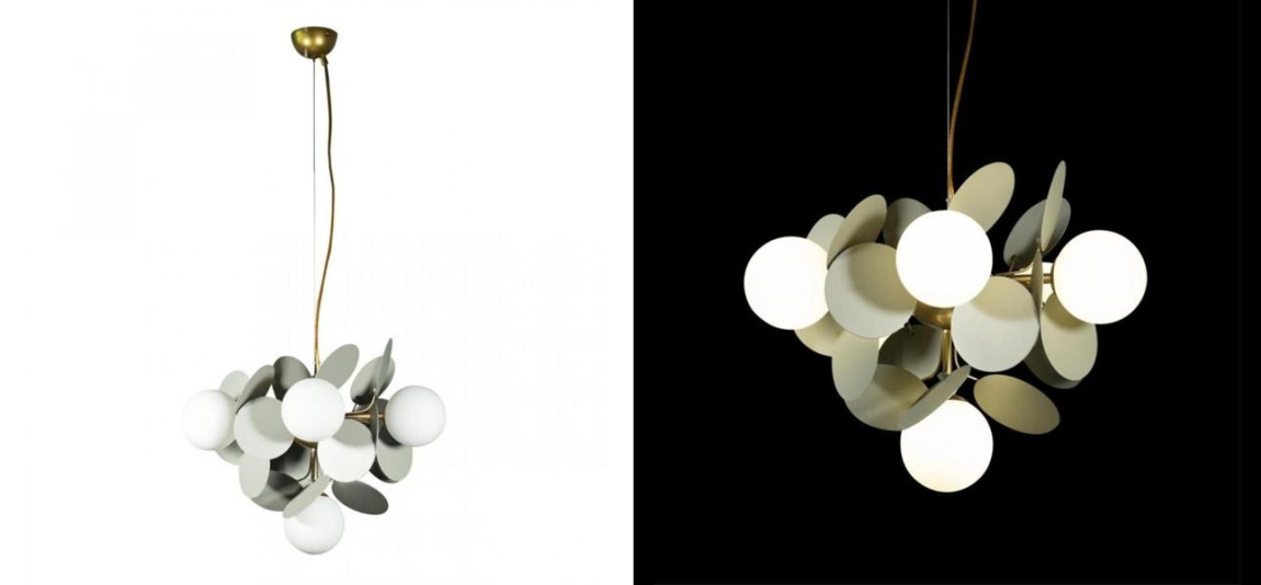 Люстра MATISSE Chandelier circle Gray 6 ламп