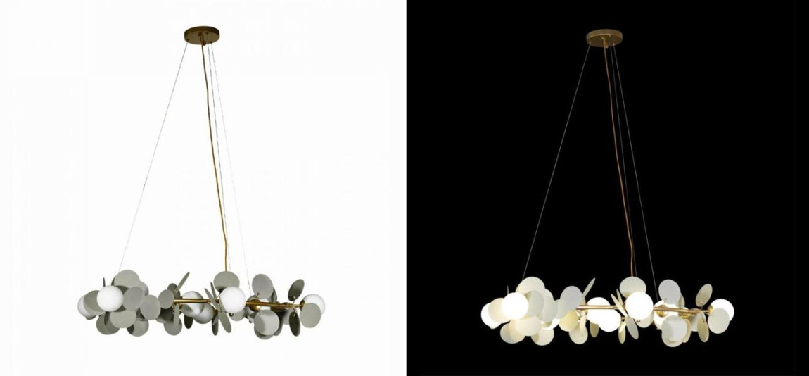 Люстра MATISSE Chandelier circle Gray диаметр 105