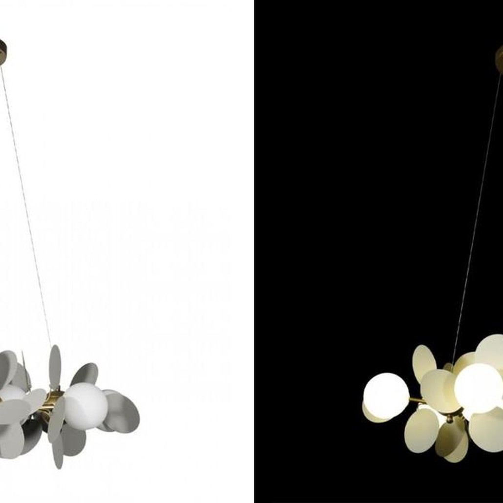 Люстра MATISSE Chandelier circle Gray диаметр 70