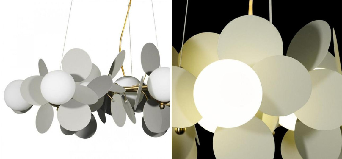 Люстра MATISSE Chandelier circle Gray диаметр 70