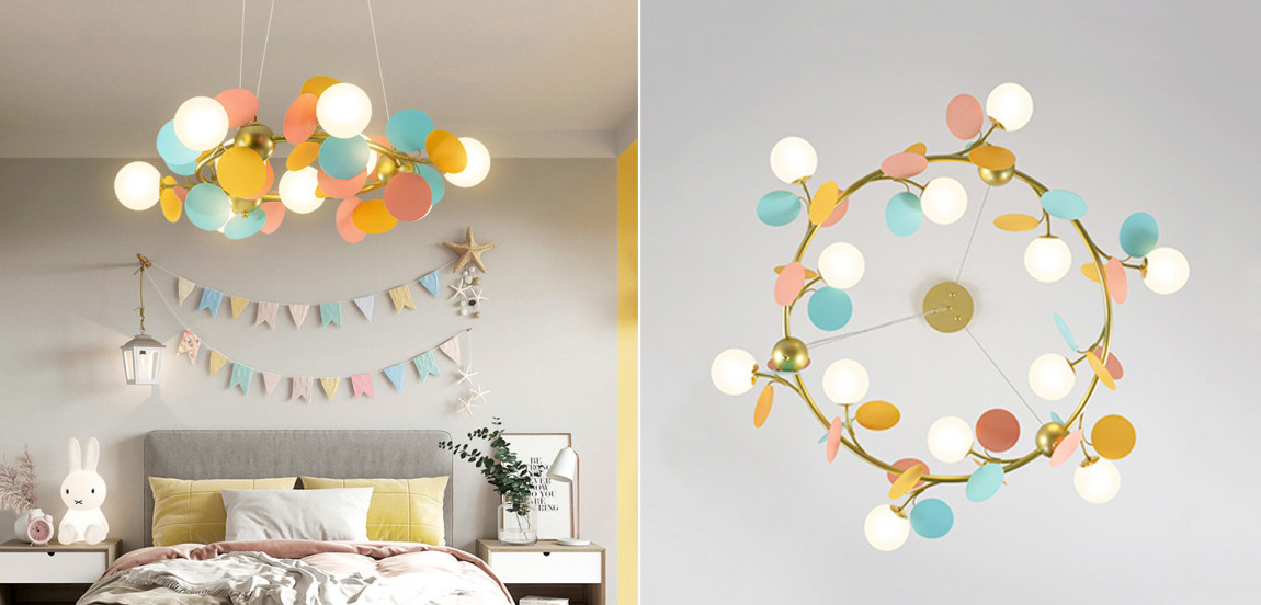 Люстра MATISSE Chandelier circle multicolor