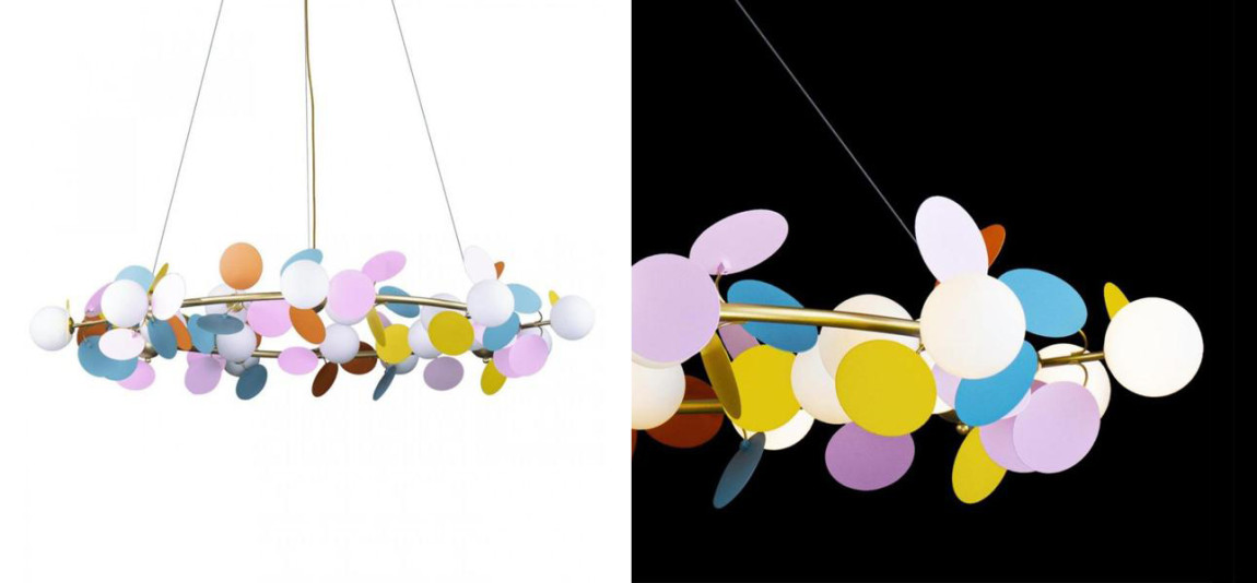 Люстра MATISSE Chandelier circle multicolor диаметр 130