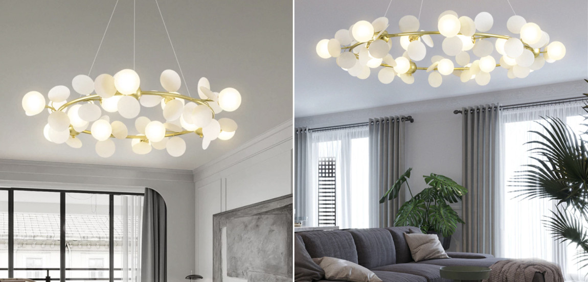 Люстра MATISSE Chandelier circle white