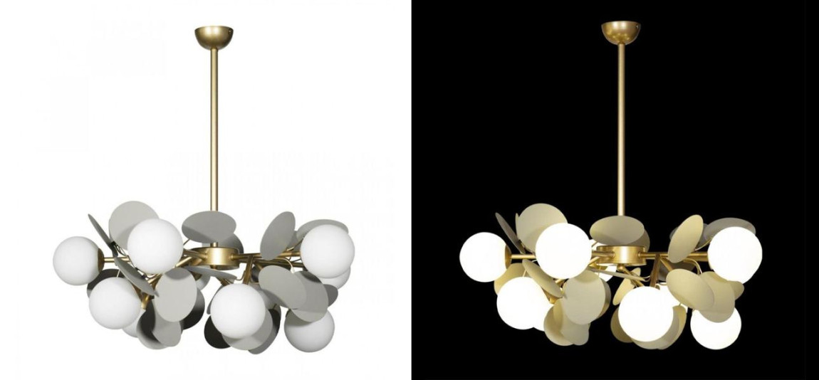 Люстра MATISSE Chandelier Gray 10 ламп