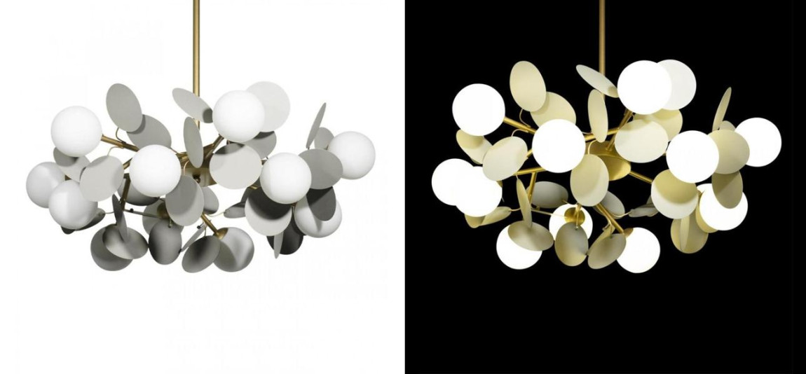 Люстра MATISSE Chandelier Gray 12 ламп