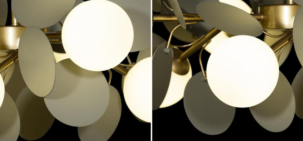 Люстра MATISSE Chandelier Gray 8 ламп