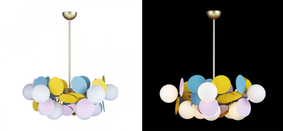 Люстра MATISSE Chandelier multicolor 10 ламп