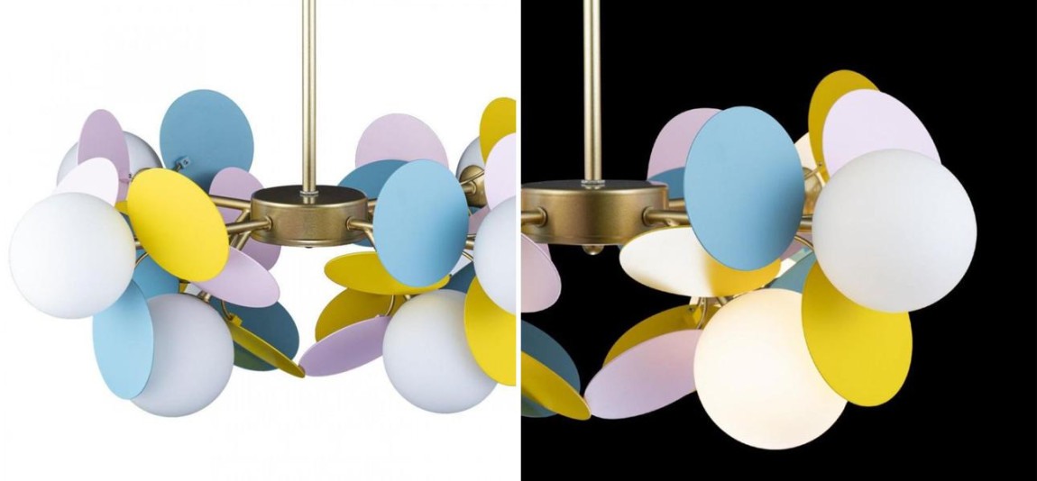 Люстра MATISSE Chandelier multicolor 8 ламп