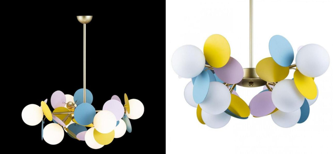 Люстра MATISSE Chandelier multicolor 8 ламп
