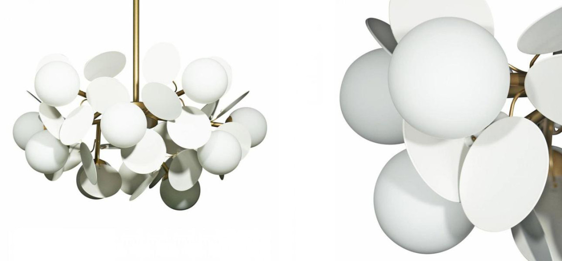 Люстра MATISSE Chandelier White 10 ламп