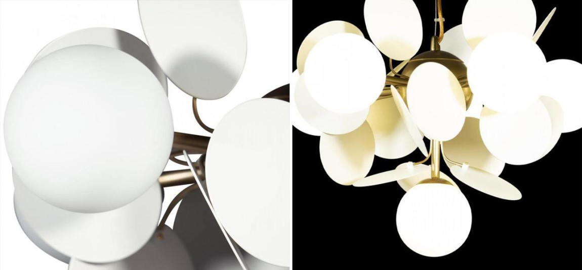 Люстра MATISSE Chandelier White 6 ламп