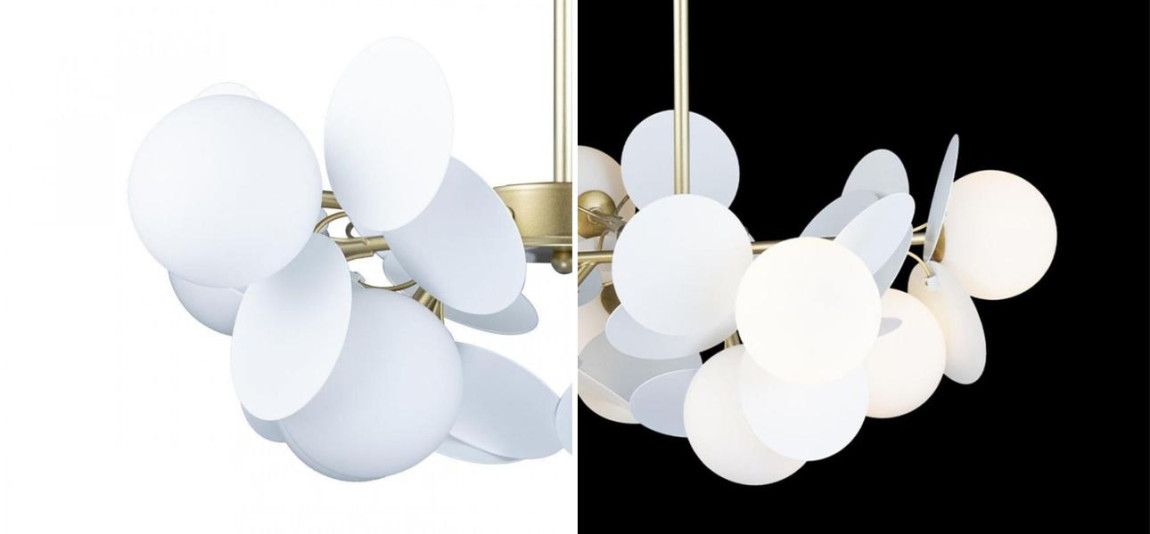 Люстра MATISSE Chandelier White 8 ламп