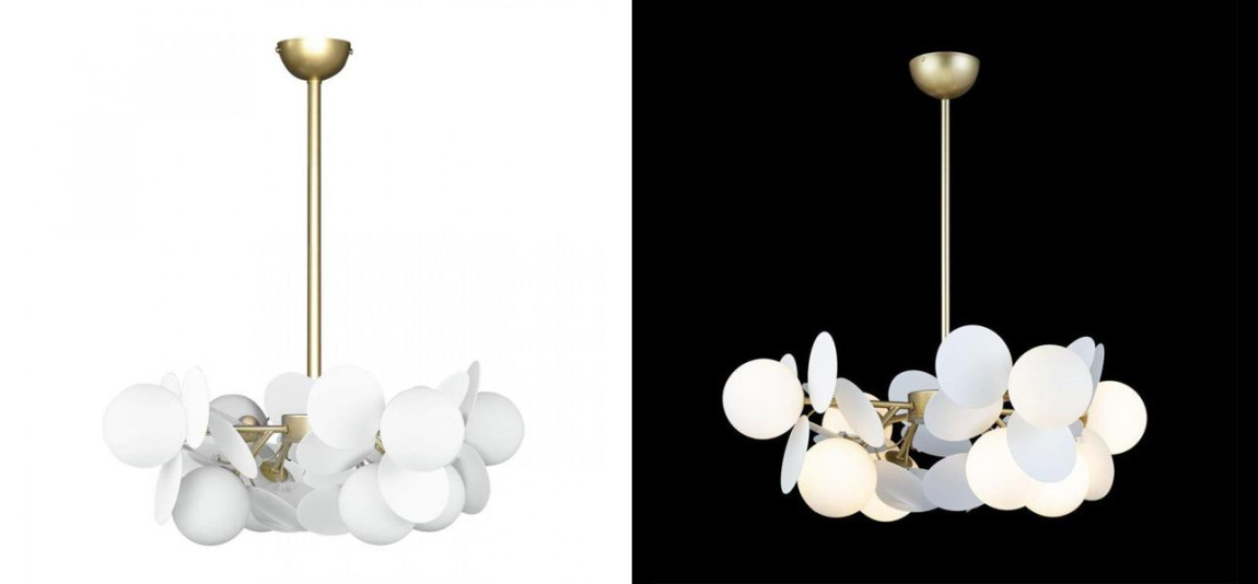 Люстра MATISSE Chandelier White 8 ламп