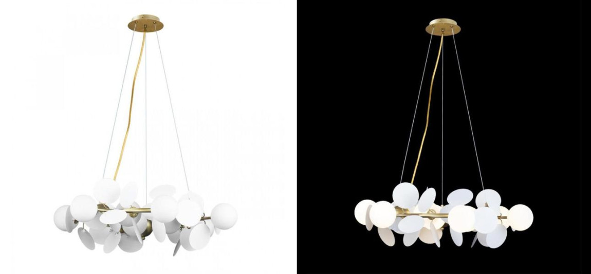 Люстра MATISSE Chandelier White диаметр 70