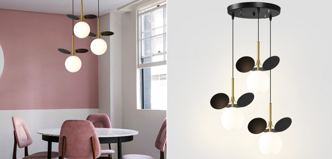 Люстра MATISSE Circle Trio black