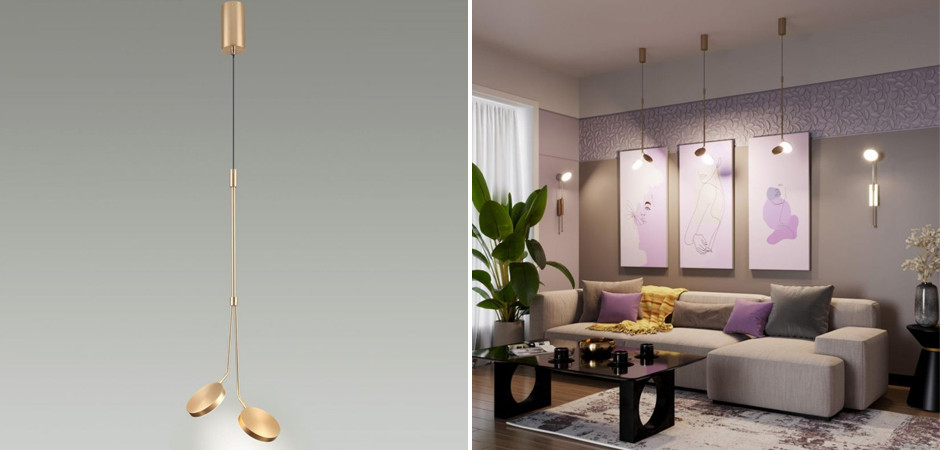 Люстра Maxine Light Золотая