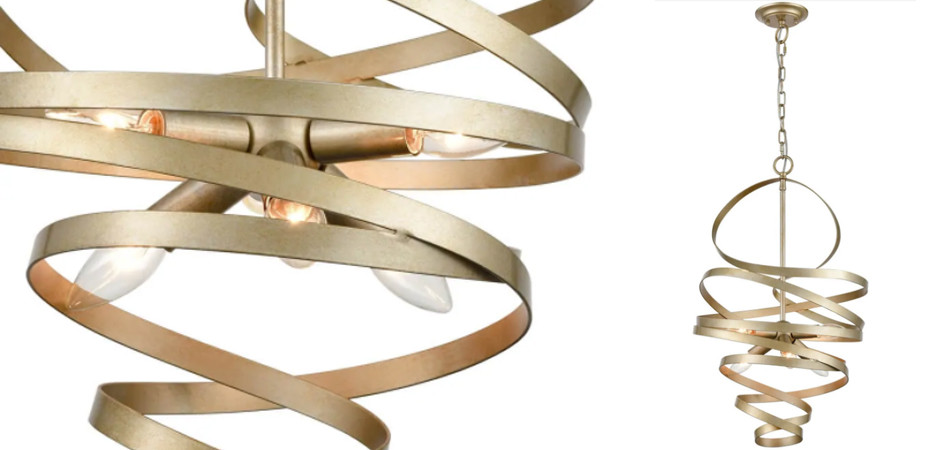 Люстра Metal Curly Ribbon