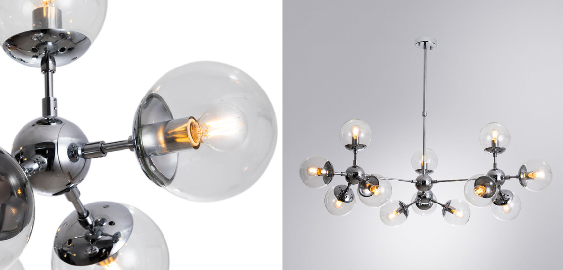 Люстра Modo Chandelier Chrome 12