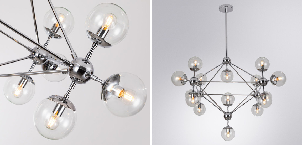 Люстра Modo Chandelier Chrome 15