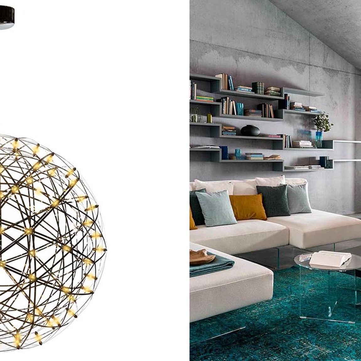 Люстра Moooi 3D Sphere Yellow lamp L
