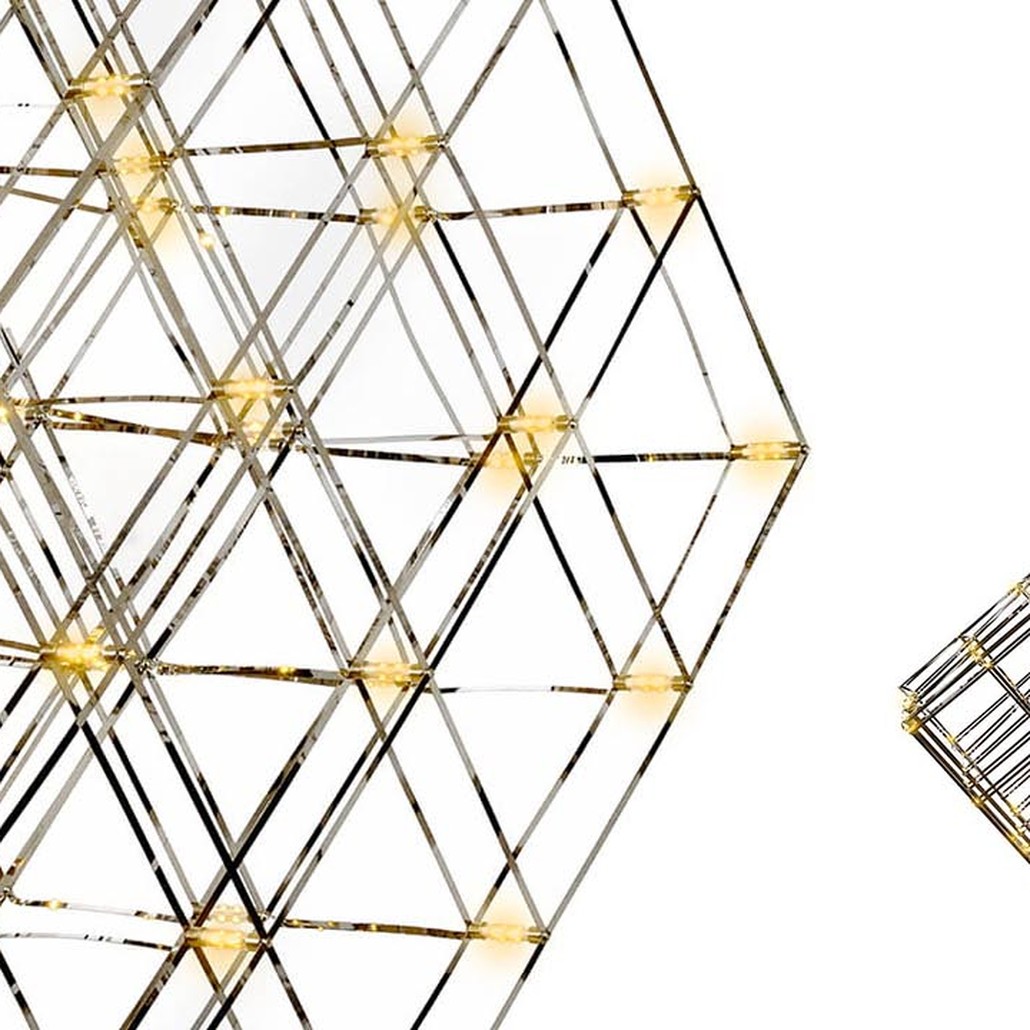 Люстра Moooi Tesseract Yellow lamp M
