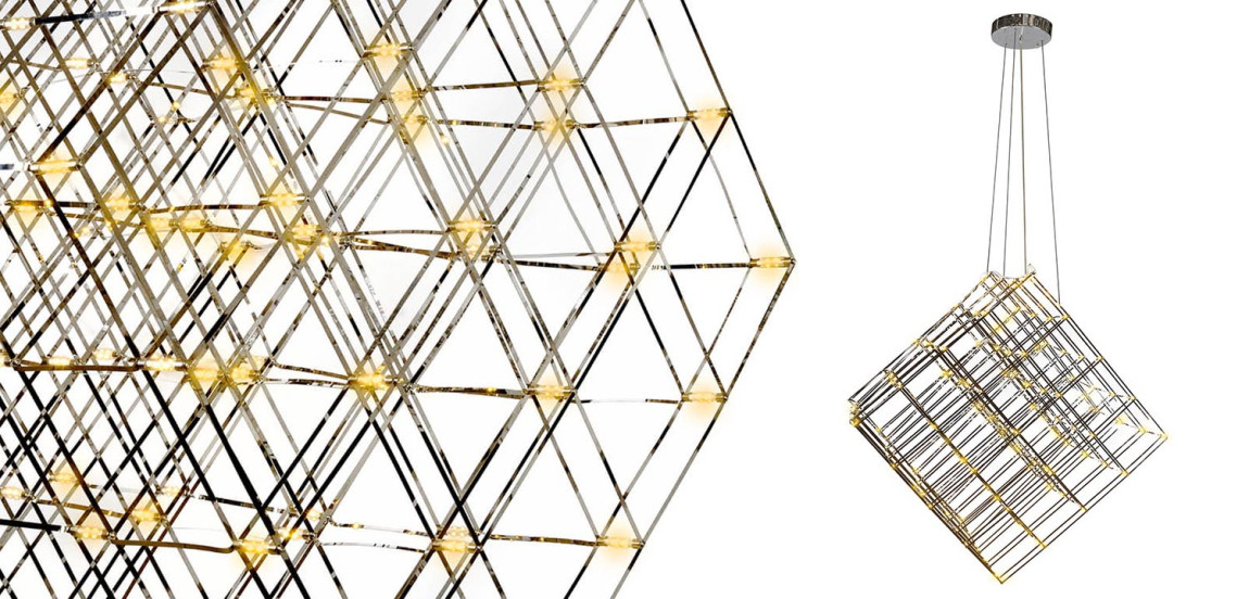 Люстра Moooi Tesseract Yellow lamp M