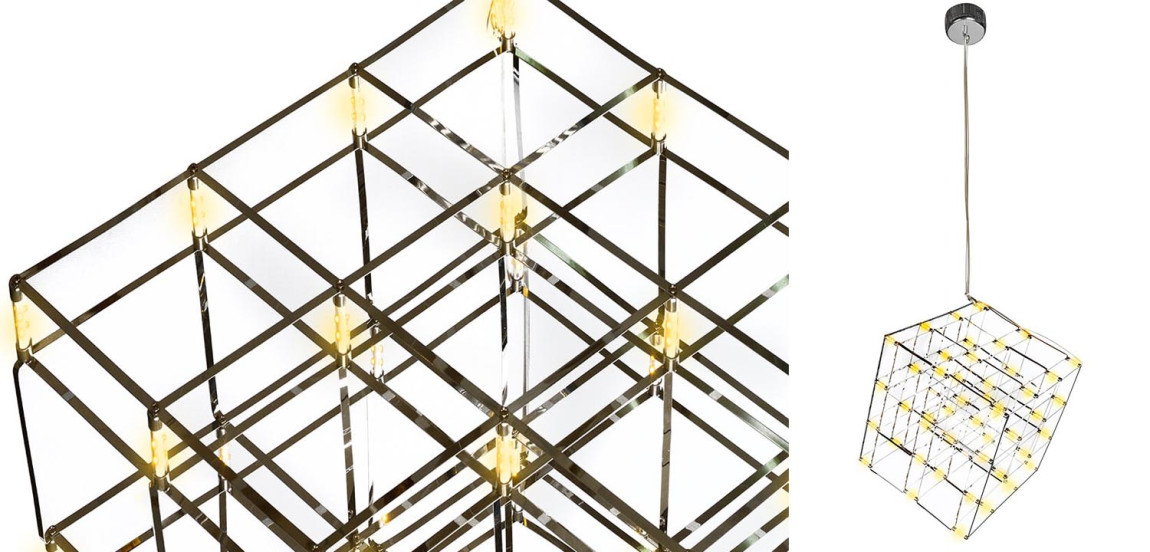 Люстра Moooi Tesseract Yellow lamp S