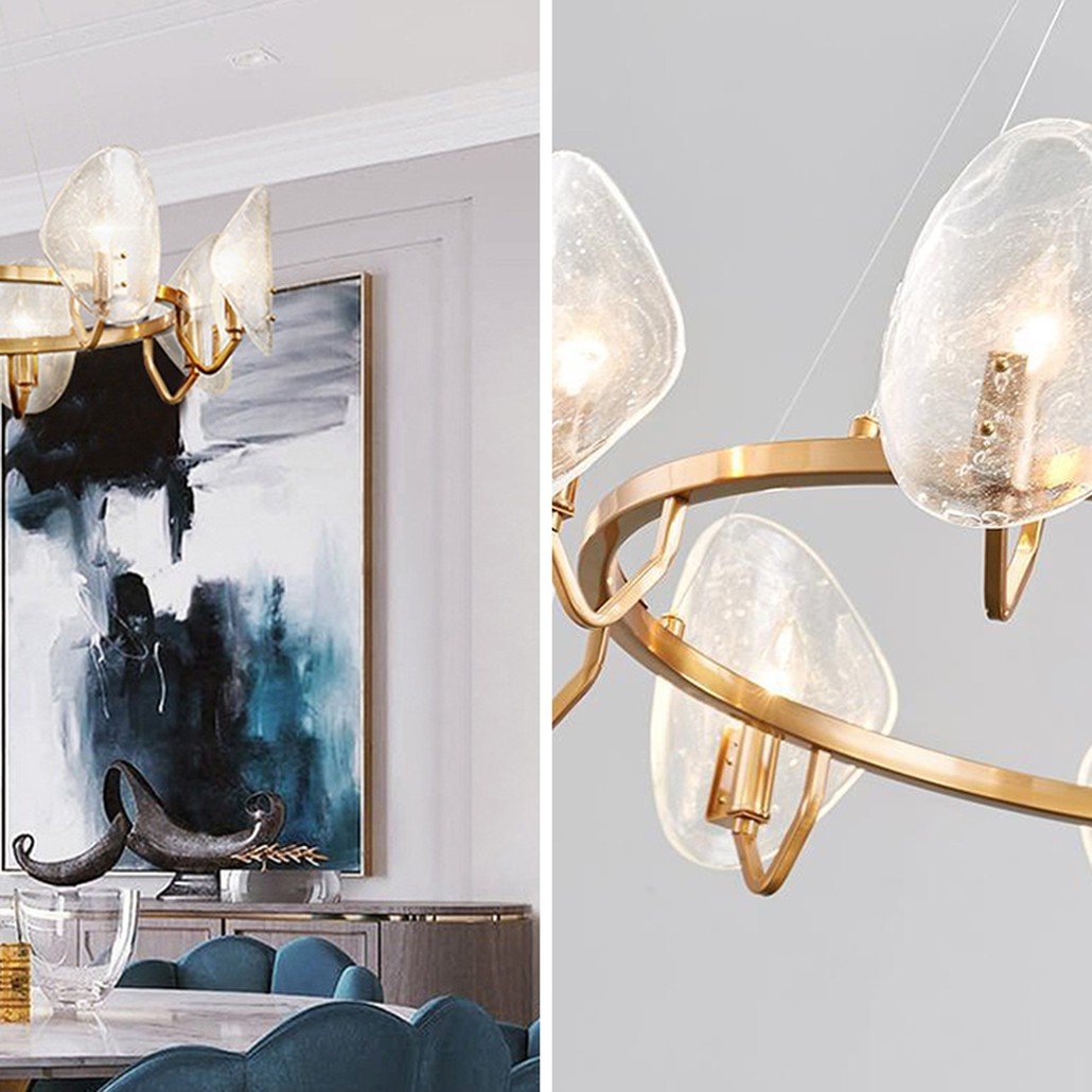 Люстра Nazaire Glass Chandelier