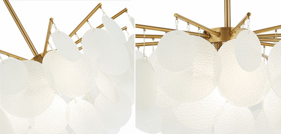 Люстра Nimbus с рельефным стеклом Диаметр 85 см