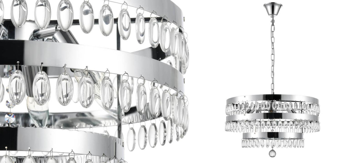 Люстра Oberon Chandelier chrome 50