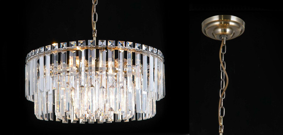 Люстра Odeon Chandelier Прозрачное Стекло