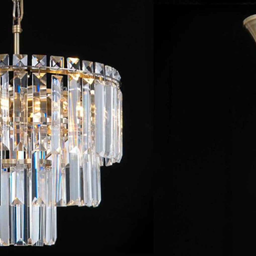 Люстра Odeon Chandelier Прозрачное Стекло диаметр 36