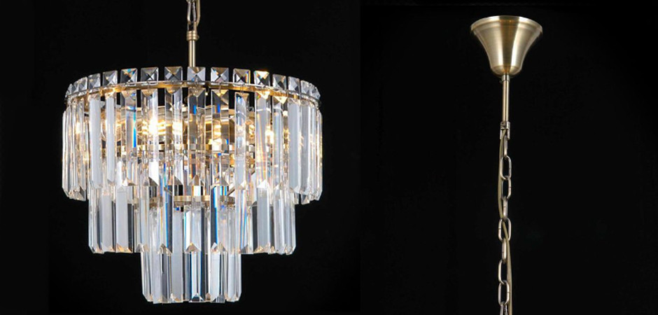 Люстра Odeon Chandelier Прозрачное Стекло диаметр 36