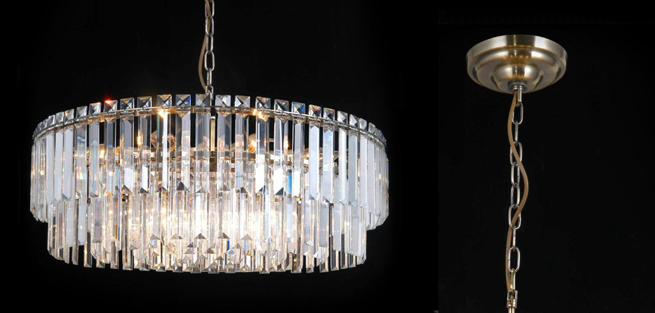 Люстра Odeon Chandelier Прозрачное Стекло диаметр 62