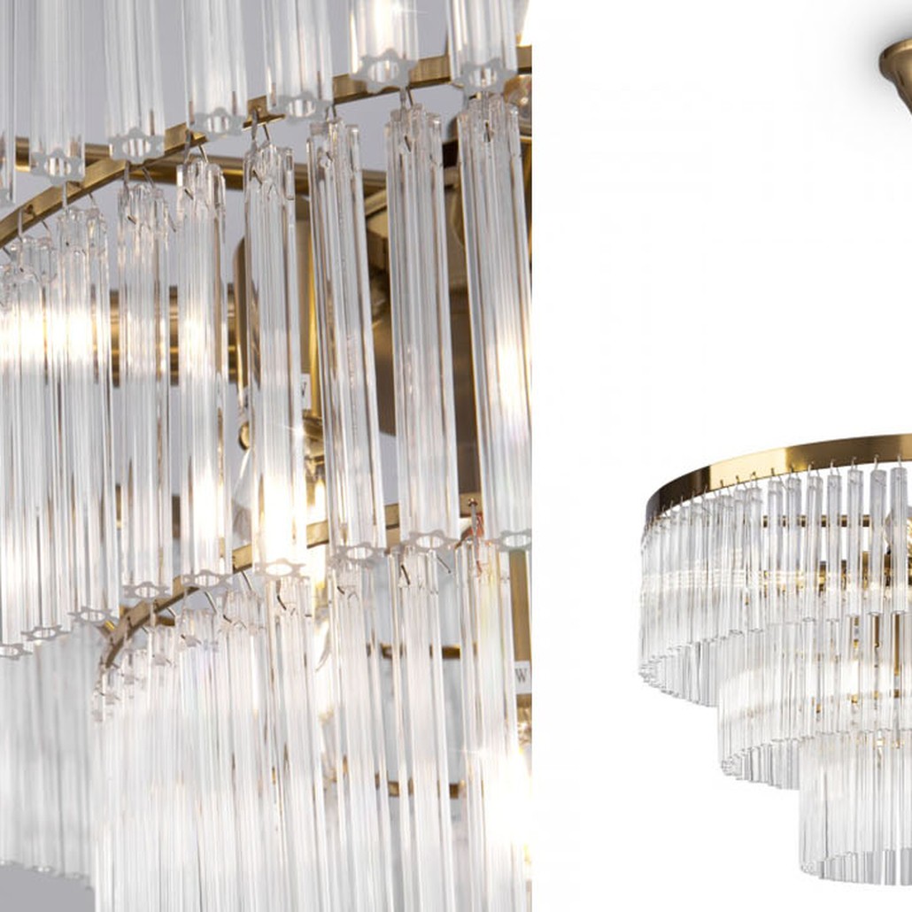 Люстра Olimpa Chandelier brass 47