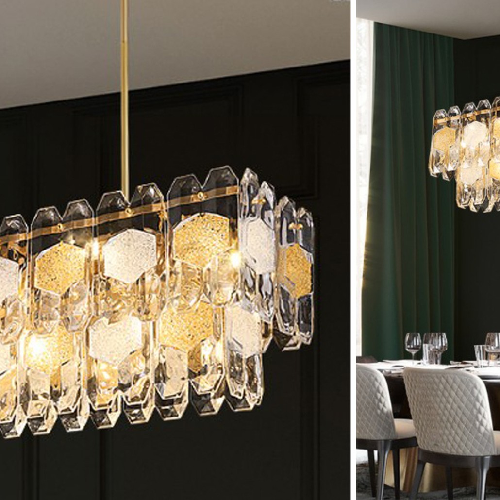 Люстра Oswalda Linear Chandelier