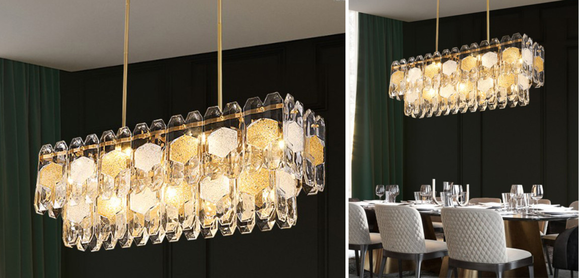 Люстра Oswalda Linear Chandelier