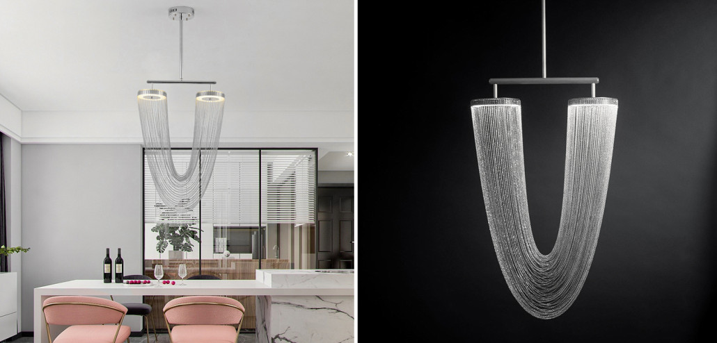 Люстра Otero Silver Larose Guyon