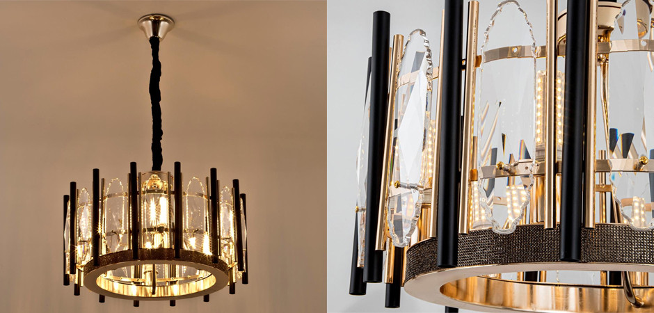 Люстра Peaks Золотая